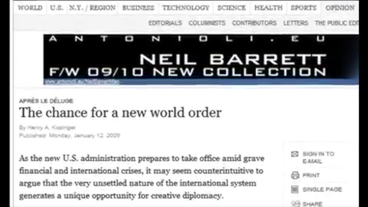 The New (Covid) World Order now called "The Great Reset"