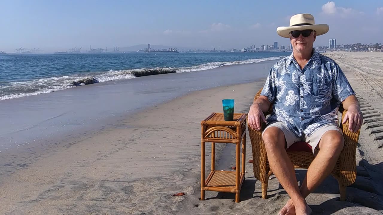 The Beach Captain in Time-Lapse. Belmont Shore, California. TL 001