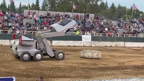 Monster Trucks with Space ship and Cartoon animation