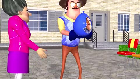 Squid Game (오징어 게임) vs Scary Teacher 3D Miss T and 5 Neighbor with Orange Candy Shape Challenge