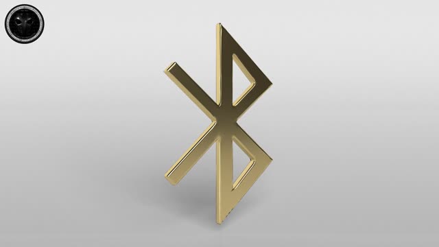 Bluetooth Symbol v1 004 3D Model Showcase