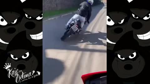 2021 funny motorcycle tumble sequence