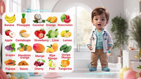 Fruits Names - Learn Fruits English Vocabulary