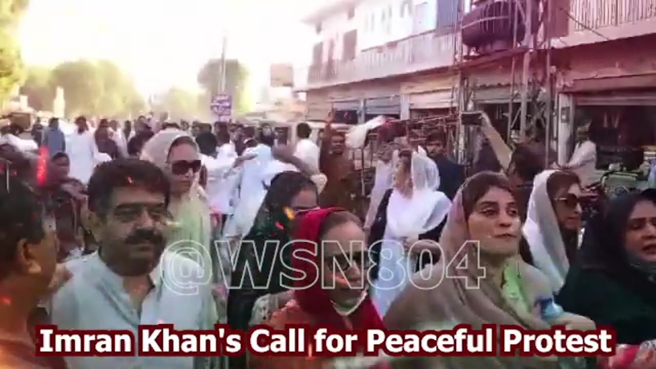 Imran Khan's Call for Peaceful Protest: A Nation's Stand Against Injustice