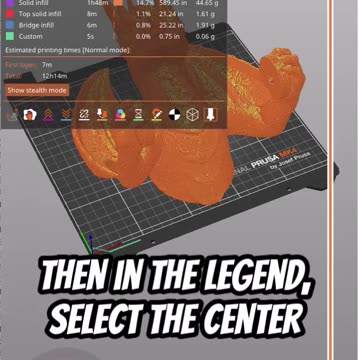 PrusaSlicer: Center of Gravity