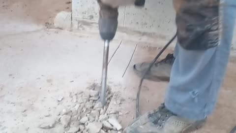 Hammer drill against concrete!!!!!!