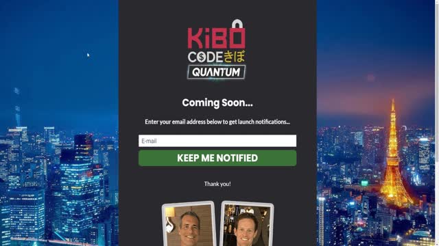 Kibo code Quantum Big Webinar to this January check out