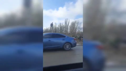 Russian soldiers seen in Kherson