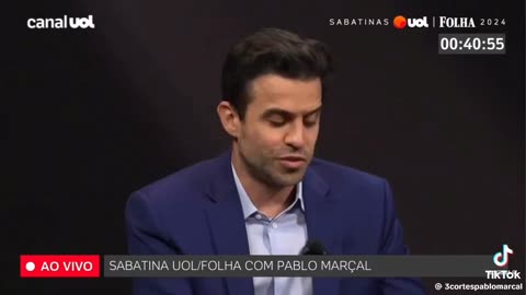 Independente de gostar ou não do Pablo Marçal,nessa sabatina ele jantou as jornazistas