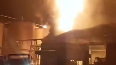 Oil refinery explodes in Iran.