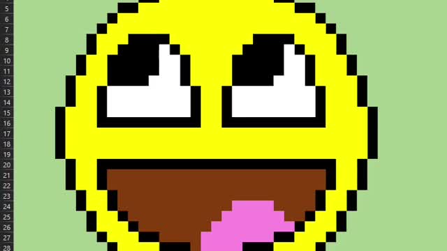 Drawing Happy Emoji in Excel