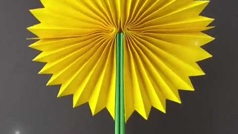 Foldable Sunflower Paper Craft