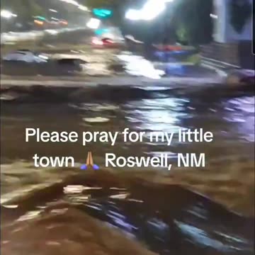 Flooding in Roswell, NM - October 21, 2024