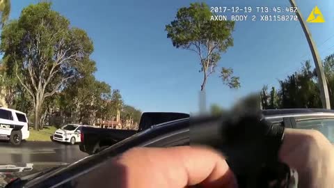 Bodycam shows Florida police officer dragged by speeding car while responding to possible overdose