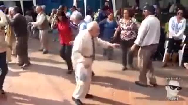 old man dances too much