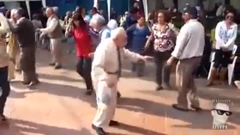 old man dances too much