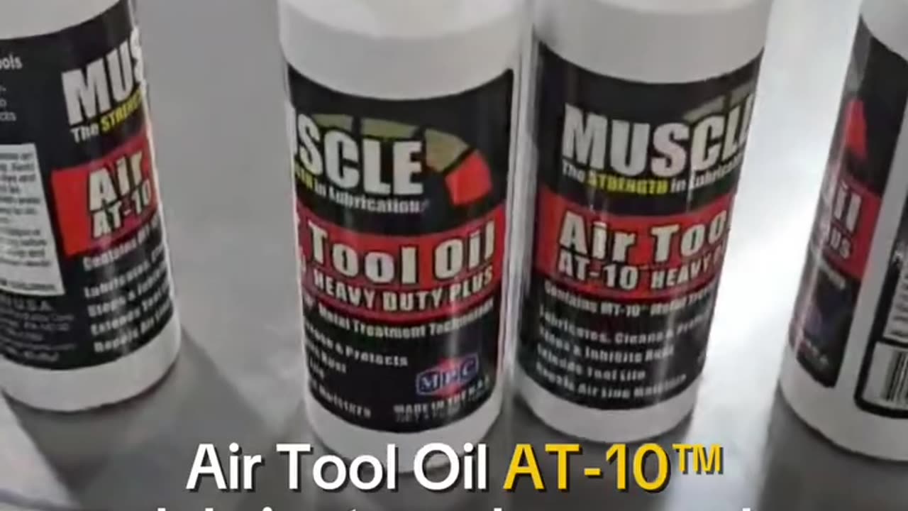 Muscle's Air Tool Oil AT-10™ Will Extend the Life of Your Tools