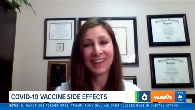 WUSA9: Dr. Primeggia on COVID Vaccine Side Effects