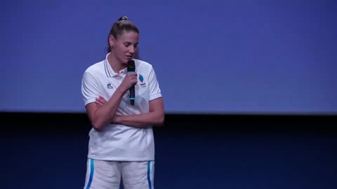 Olympic French swimming team holds a news conference