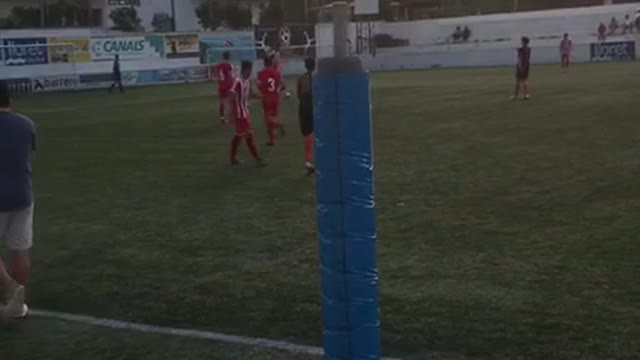 Football match in Lloret de Mar (Spain)
