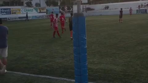 Football match in Lloret de Mar (Spain)