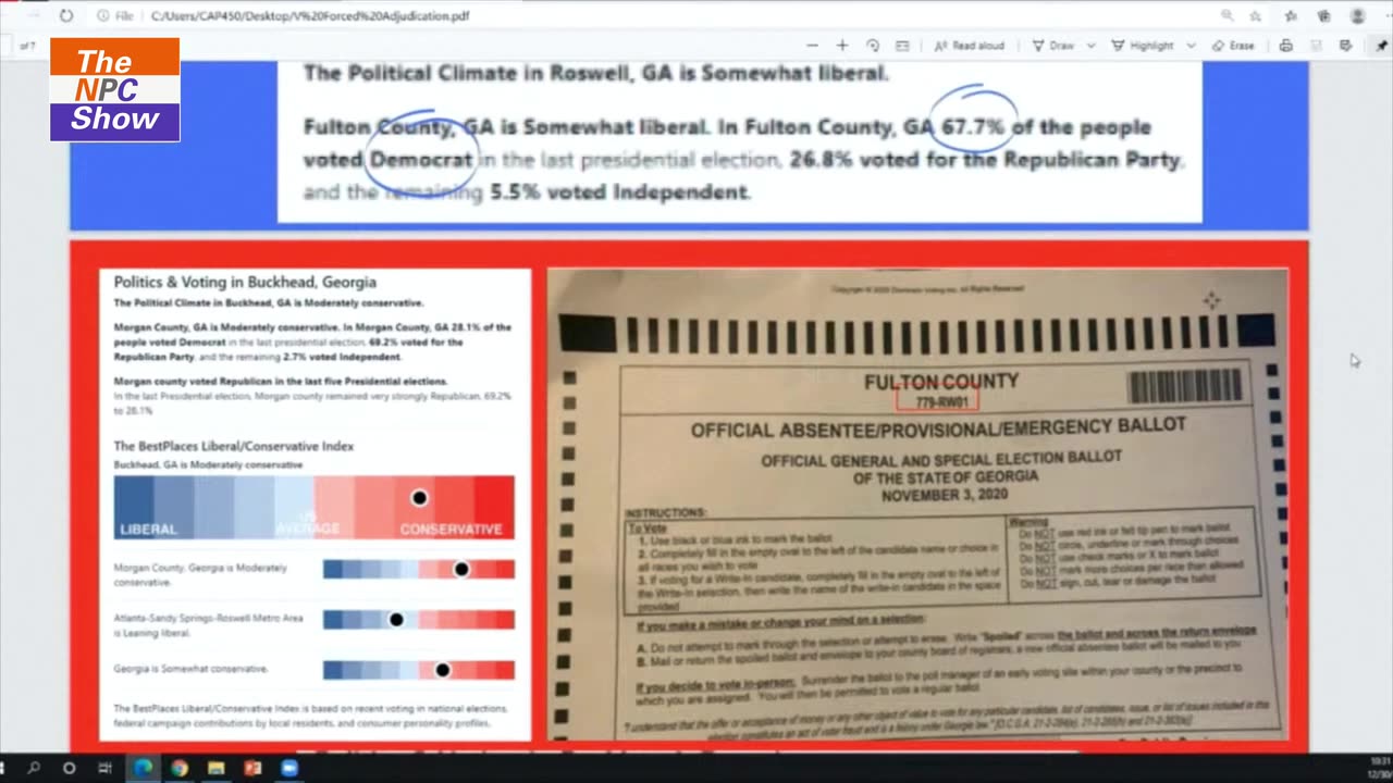 Jovan Hutton Pulitzer's 2020 Election Fraud Presentation In Georgia 🥤😠🍿