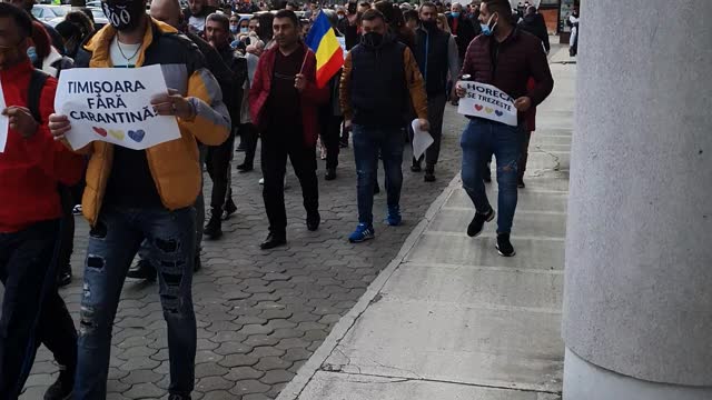 Protest Antirestrictii Timisoara 29 Martie