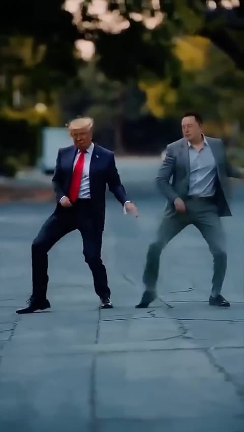 President Trump and Elon Musk dancing (Comedy)