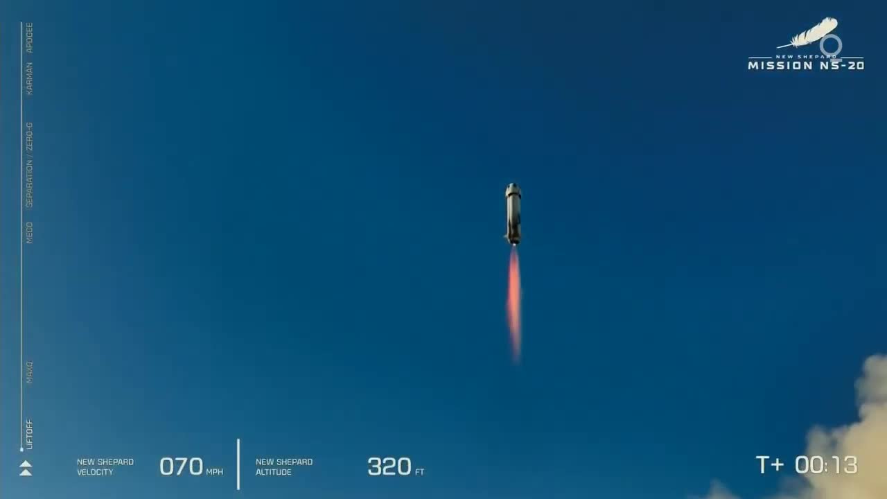 Blue Origin Launches 4th Human Spaceflight With 6 Passengers