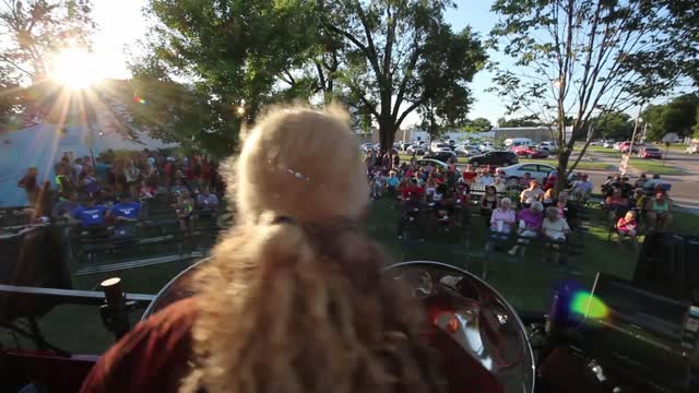 Chris Arpad Solo Steel Drummer - Outdoor setting concert demo