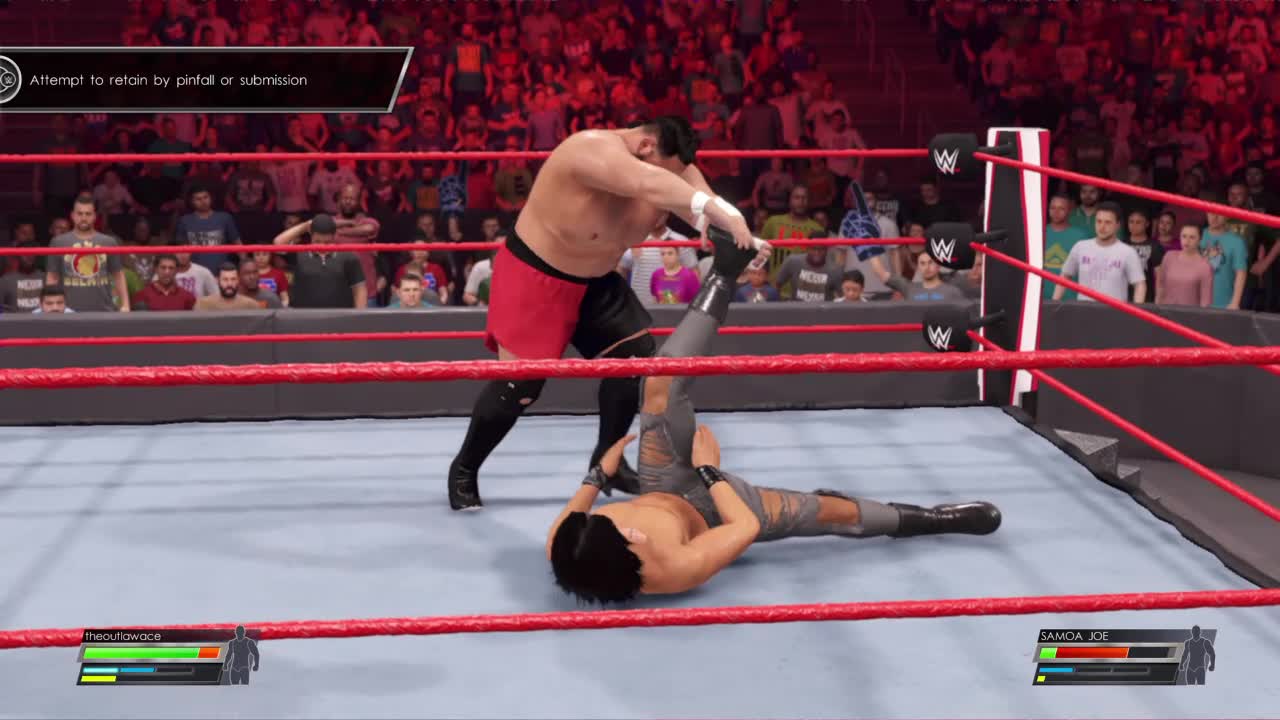 wwe2k22 myrise walkthrough 48, Outlaw vs Samoa Joe