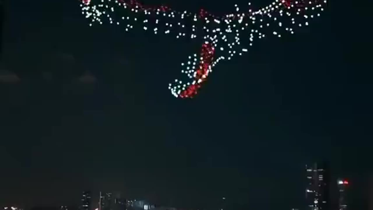 The most amazing Drone Show. Wow!!