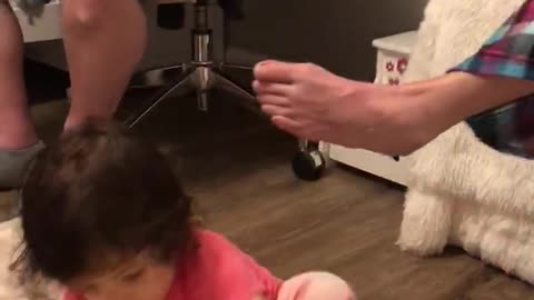 Just practicing her steps