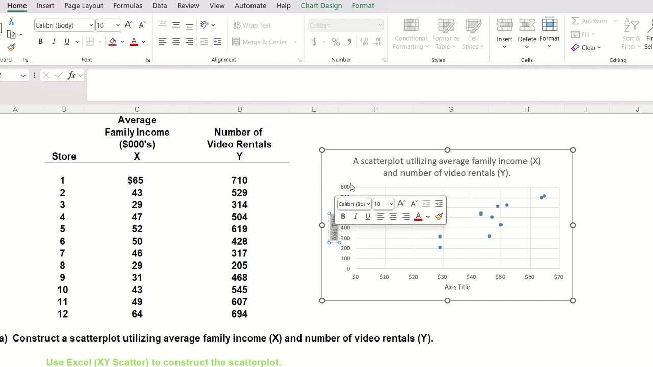 Statistics Help: How to draw the basic Scatter chart for Analysis - Excel Practice