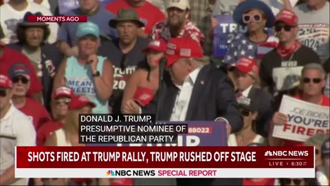 Shots fired Trump still Stands 