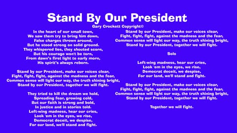 Stand By Our President Donald Trump Song