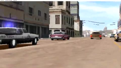 High speed chase of an expensive 1955 Chevrolet Bel Air in Havana Cuba in the game Driver 2 - Part 9