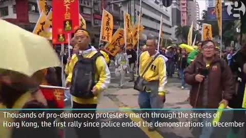 Hong Kong pro-democracy protesters return to the streets