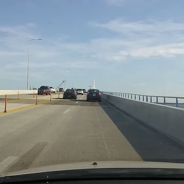 Over the bay bridge