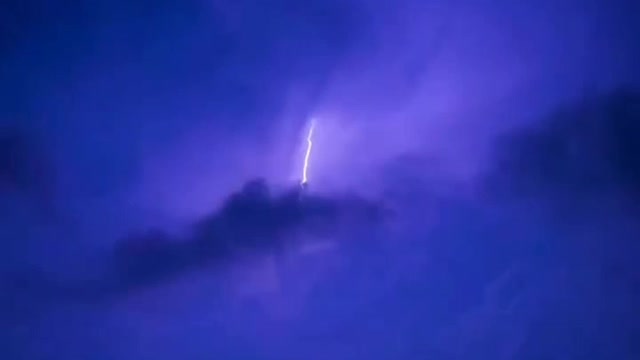 Spectacular thunderstorm on the night of August 19 over Sevastopol. Crimea