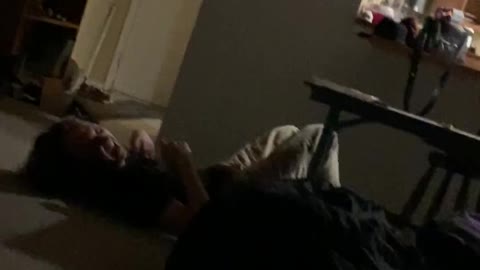 Dude Spins and Falls Off Quarantine Pole