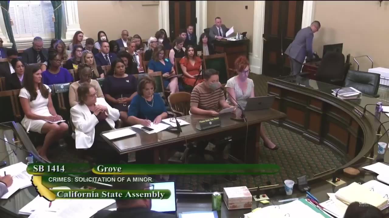 LGBTQ activists are publicly testifying against SB1414, a California bill...