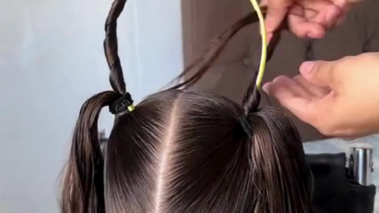 Fancy kids’ hairstyle tutorial 🎀✨ A step-by-step guide for a beautiful look! #KidsHairstyles