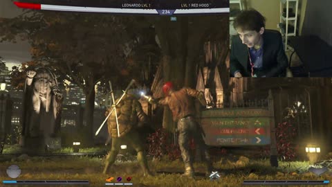 Leonardo VS Red Hood On The Very Hard Difficulty In An Injustice 2 Legendary Edition Battle