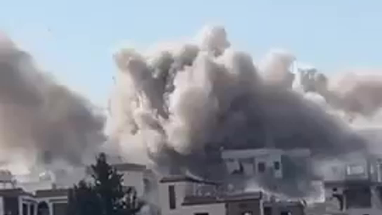Footage shows the moment of Israeli airstrike on a mosque in Lebanon