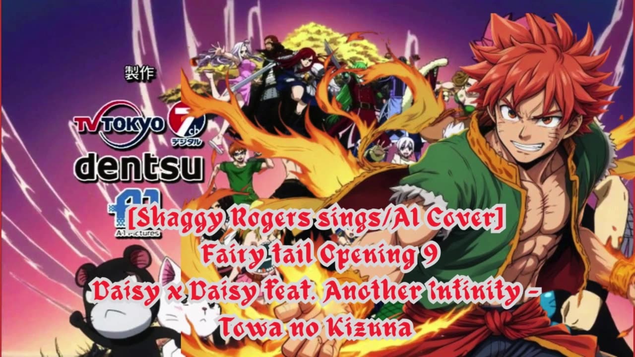 [Shaggy Rogers sings/AI Cover] Fairy tail Opening 9 Towa no Kizuna ft. Another Infinity