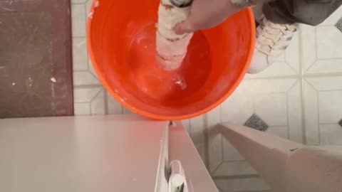 Wring out your roller sleeve after you have washed it
