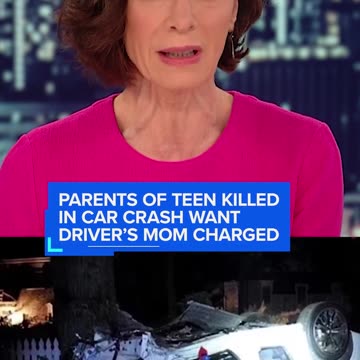 The mother of a teenager killed in a crash is calling for criminal charges against the driver's mom