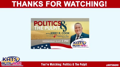 10-23-2024 Politics and The Pulpit with Pastor Jerry Cook