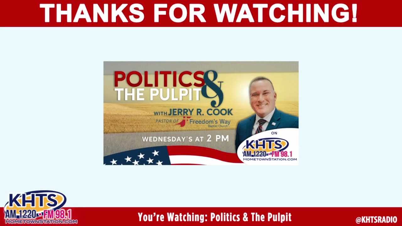 10-23-2024 Politics and The Pulpit with Pastor Jerry Cook